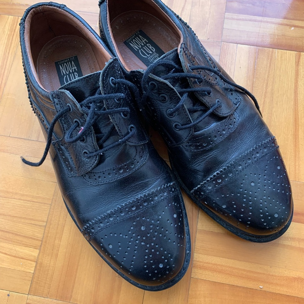 Black Leather Men's Shoes